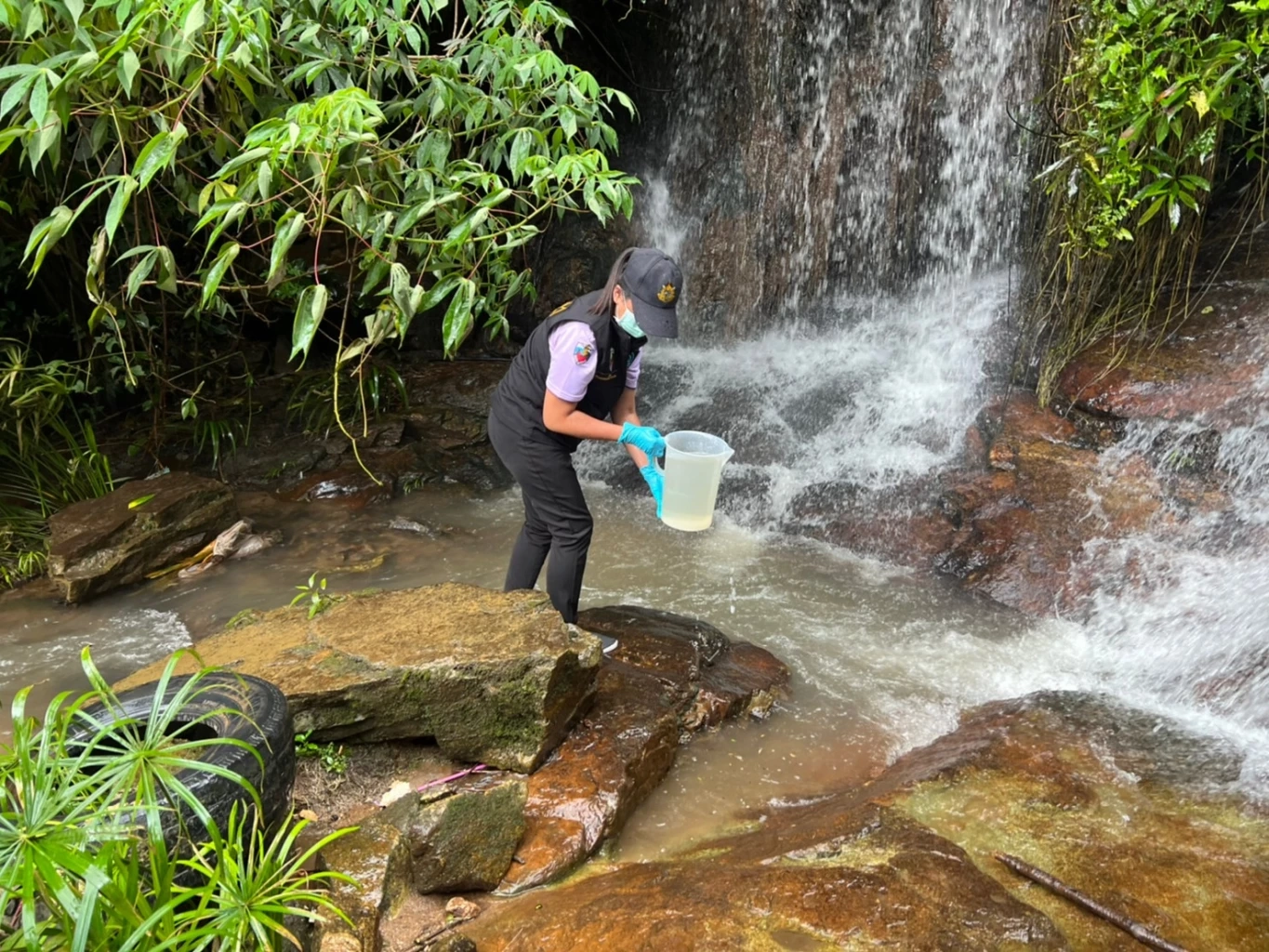 ทส.เช็คน้ำตกรับเสด็จ 7 วันทราบผล "อีโคไล - โคลิฟอร์ม"