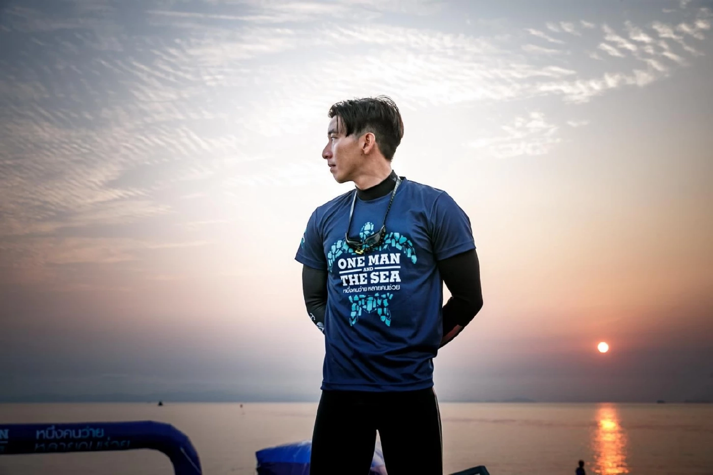 "โตโน่" นับวันรอ "ณิชา" กลับไทย ฟิตหนักเตรียมว่ายน้ำข้ามโขง หาเงินบริจาค รพ.