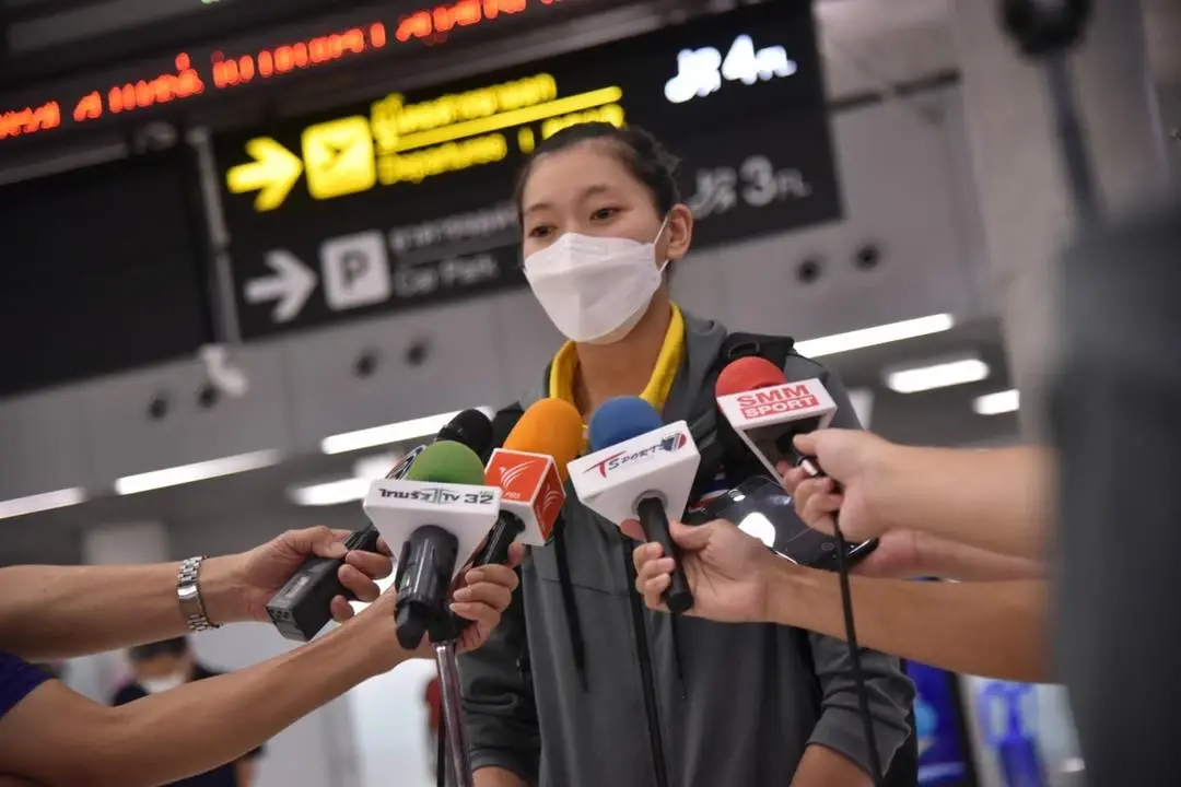 วอลเลย์บอลสาวไทยกลับถึงบ้านเกิด เตรียมลุยต่อ "อาเซียน กรังด์ปรีซ์"