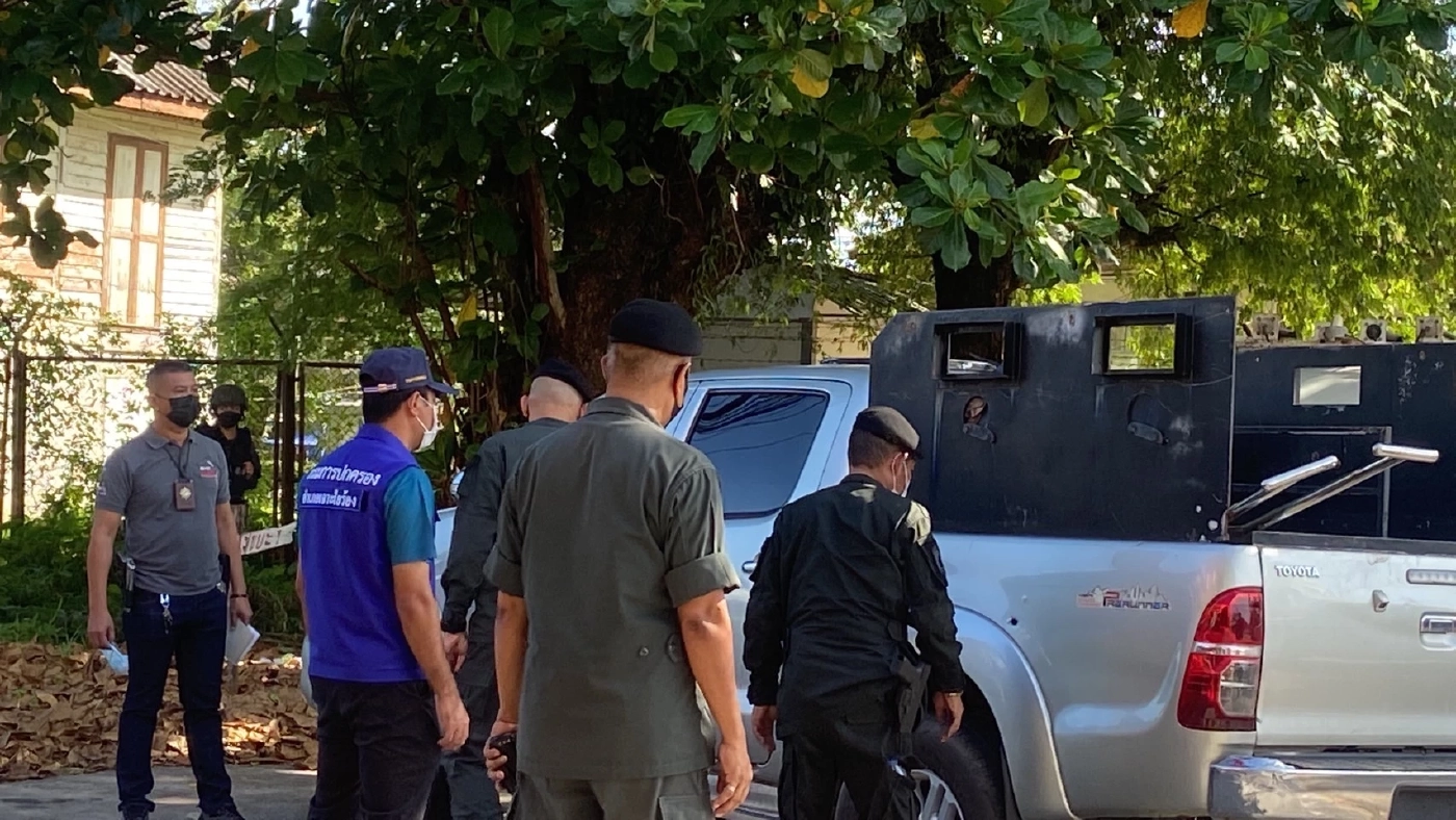 จนท.ตรวจจุดเกิดเหตุสถานีรถไฟเจาะไอร้อง