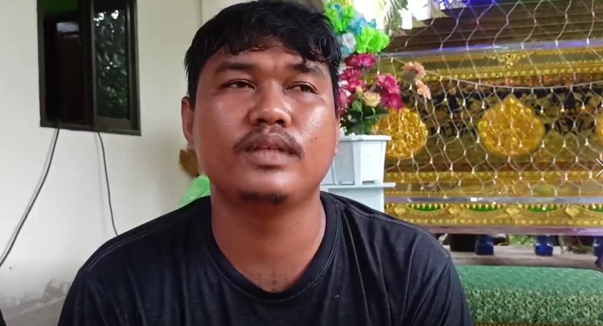 ายอนุชา ปานทอง น้าของ ด.ช. ทิวากร สุวรรณที ผู้เสียชีวิต