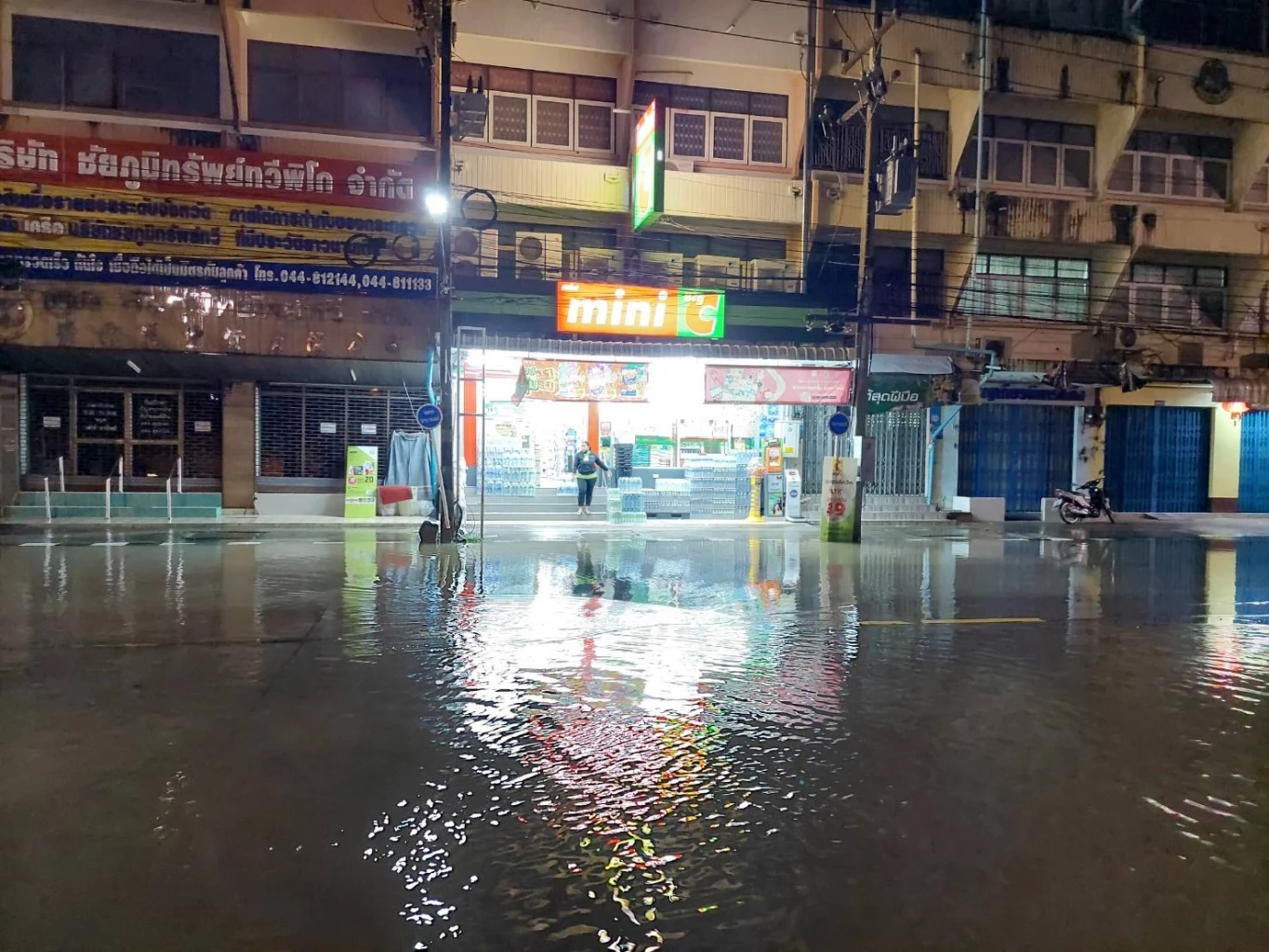 น้ำทะลักเข้าท่วมเขตเศรษฐกิจชัยภูมิ หวั่นกระทบท่วมโรงพยาบาล