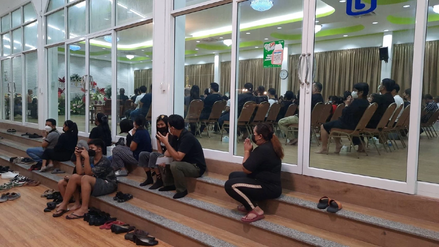 บรรยากาศการสวดพระอภิธรรมคืนที่ 2