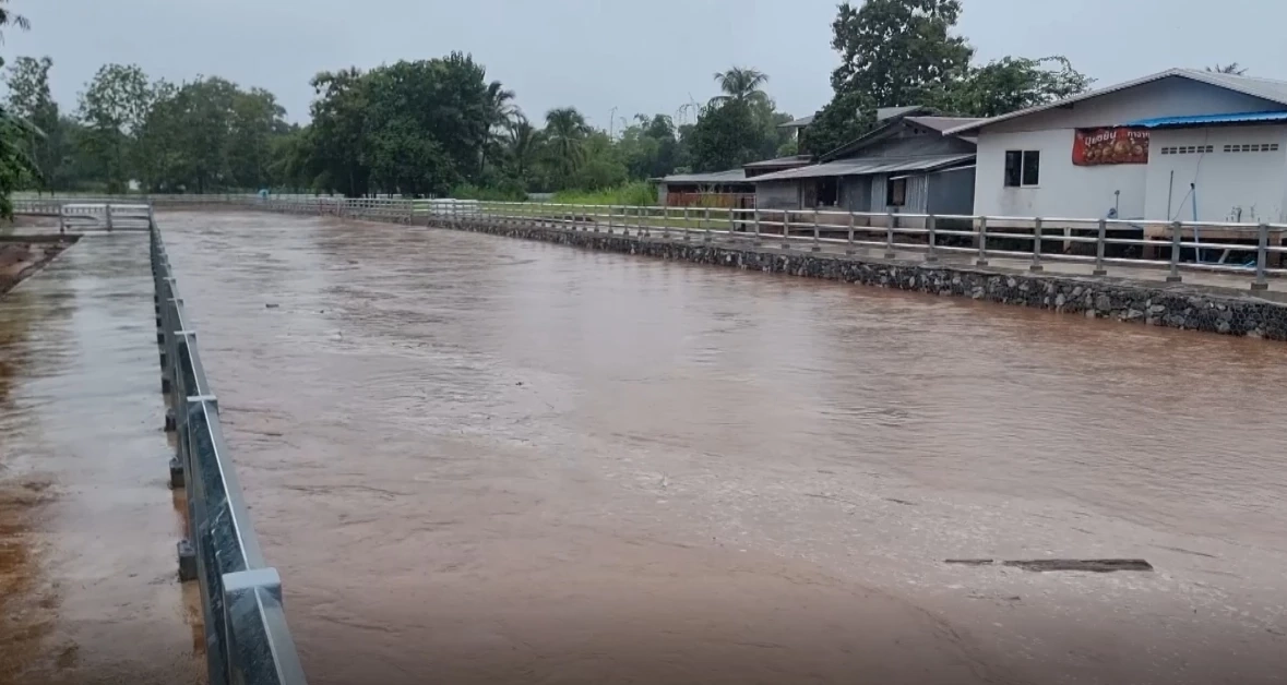 อ่วม "น้ำป่าไหลหลาก" ท่วมอ.ด่านซ้าย ถนนทรุด เตือนปชช.พร้อมอพยพ