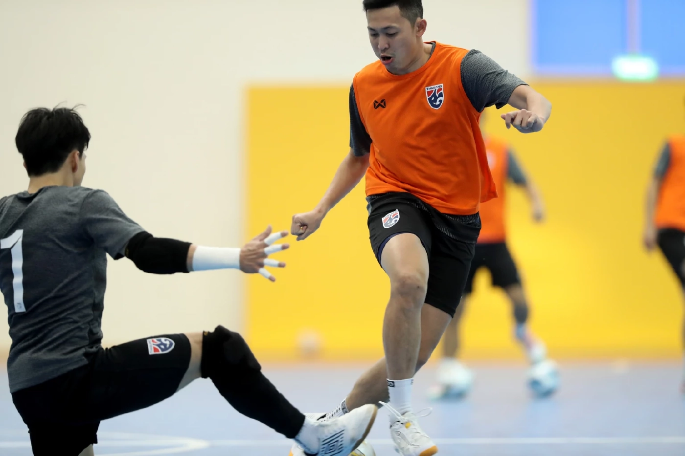 ฟุตซอลไทยซ้อมเข้มก่อนดวลอิรักศึกชิงแชมป์เอเชียนัดแรก