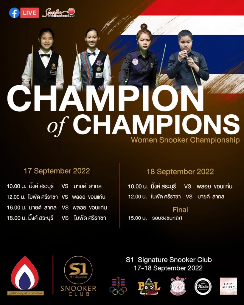 รวมสุดยอดนักสนุกเกอร์สาว 4 แชมป์ระดับโลก