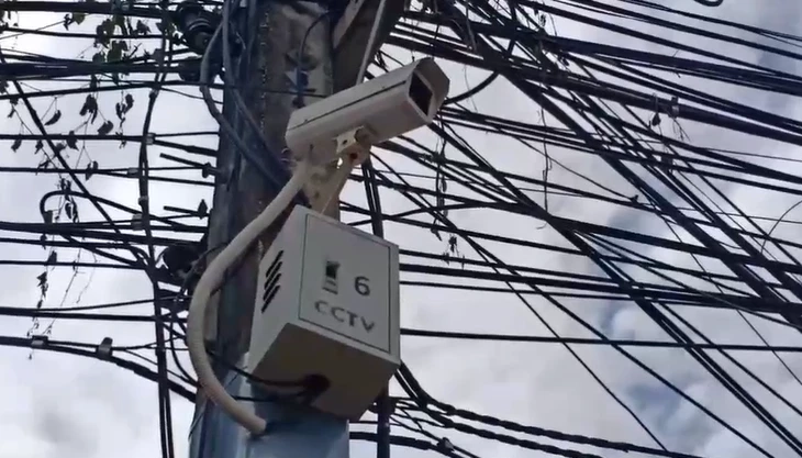 วงจรปิดบริเวณแยกเชียงยืนที่เกิดเหตุ