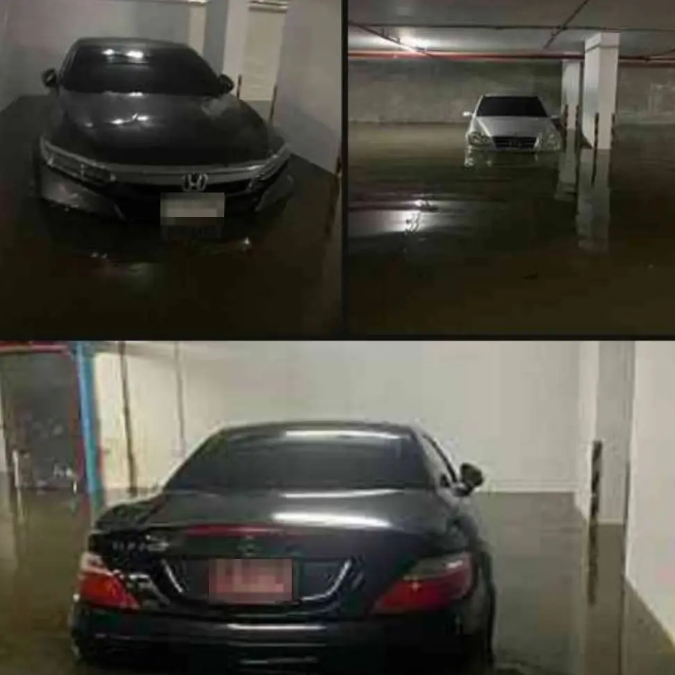 "ชัชชาติ" ตรวจสอบน้ำท่วมลานจอดคอนโด ชี้ท่วมจากฝนหนัก-คลองล้น ปัดมีวางยา