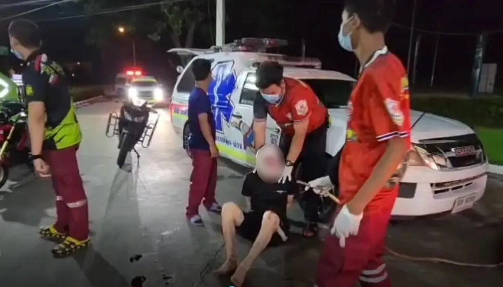 “หนุ่มไต้หวัน” คลั่งบุกปั๊มเจอข้อหาอ่วม ตร.เผย หนีเข้าเมือง - พบสารเสพติด