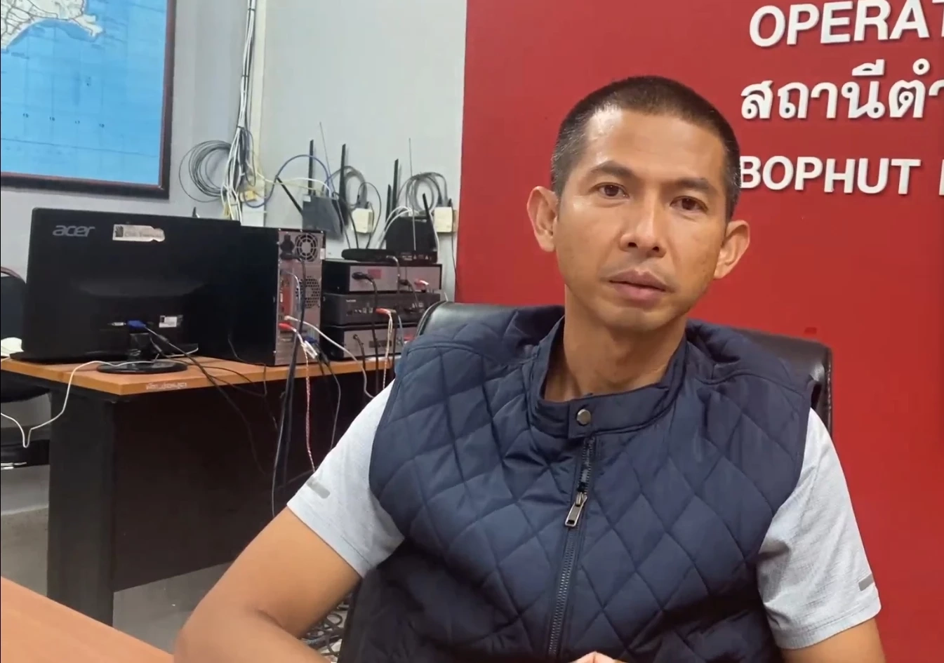 พ.ต.อ.ยุทธนา ศิริสมบัติ ผกก.สภ.บ่อผุด