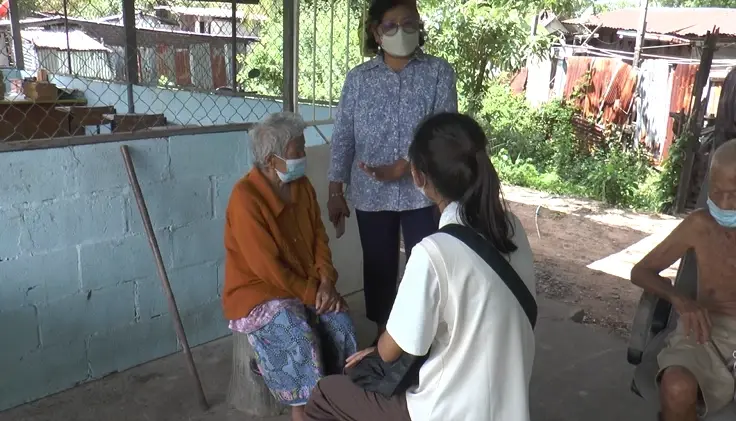 นางเจือ ศรีสวัสดิ์ อายุ 89 ปี ผู้เสียหาย