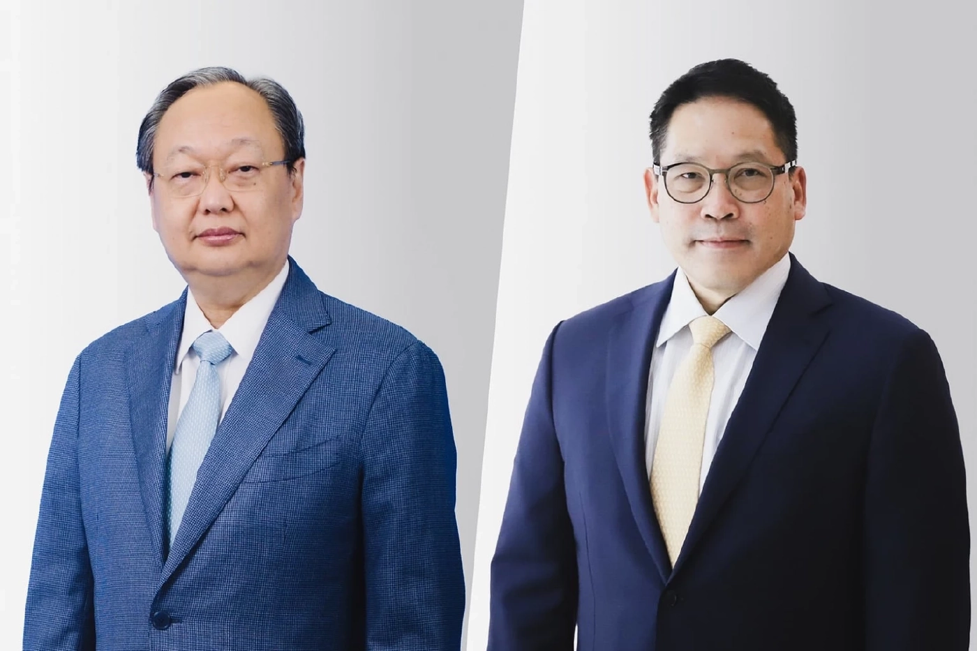 สนธิรัตน์  สนธิจิรวงศ์  เลขาธิการพรรคสร้างอนาคตไทย(ซ้าย) อุตตม สาวนายน หัวหน้าพรรค (ขวา) 