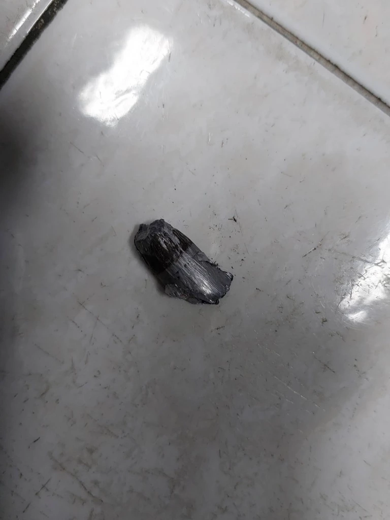 หัวกระสุนที่พบในที่เกิดเหตุ