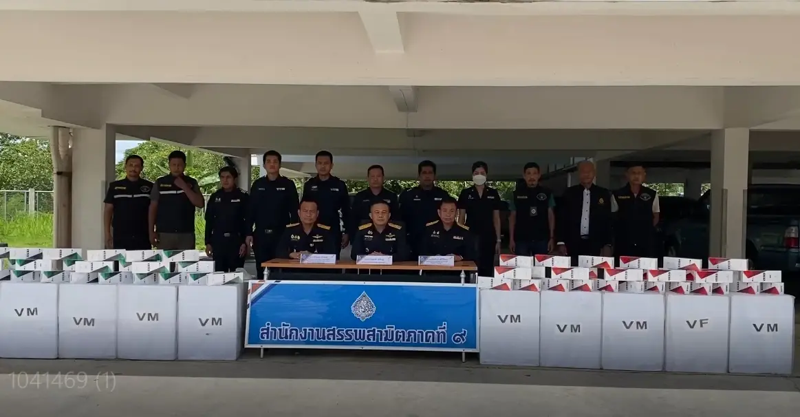 ทลายโกดัง “บุหรี่เถื่อน” รายใหญ่ ยึดกว่า 3 แสนซอง มูลค่า 331 ล้านบาท