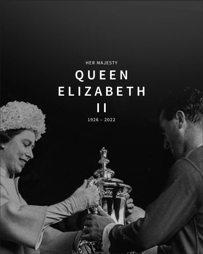 สโมสรฟุตบอลอังกฤษอาลัย "สมเด็จพระราชินีนาถเอลิซาเบธที่ 2"  เสด็จสวรรคต