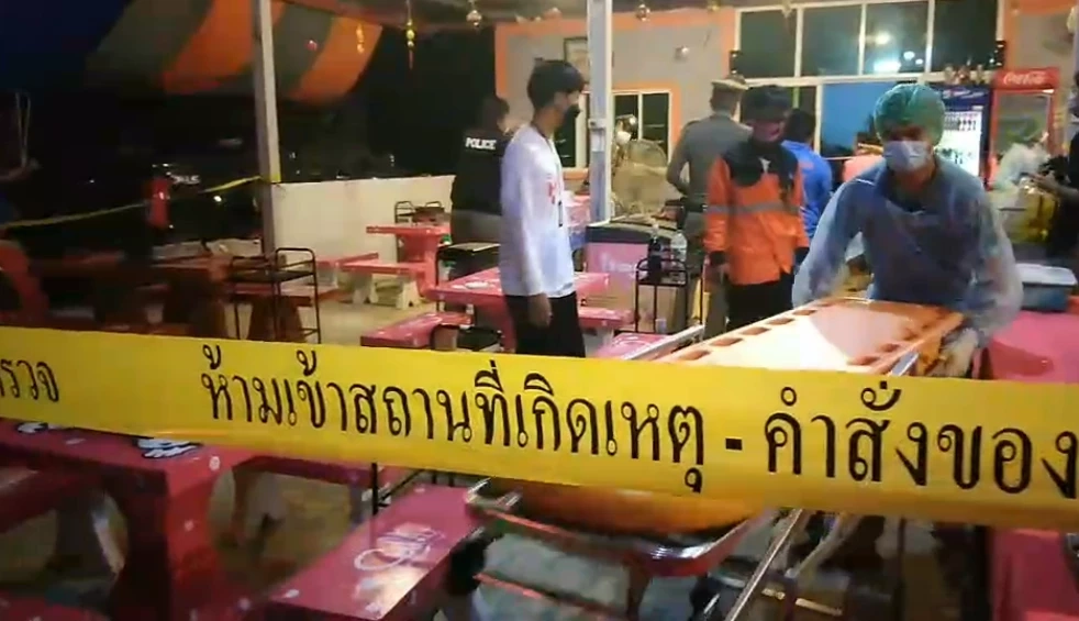 อดีตผัวเมาทะเลาะอดีตเมีย เจ้าของร้านหมูกระทะ ก่อนรัวยิงเสียชีวิตคาร้าน