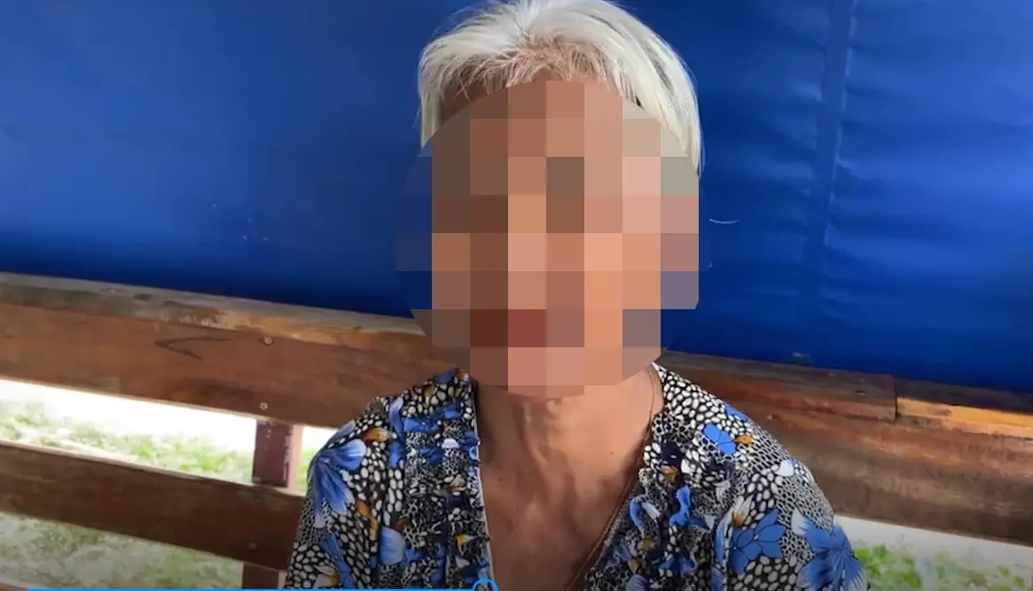 นางกาน (นามสมมุติ) อายุ 66 ปี ยายคนเด็กที่บาดเจ็บ