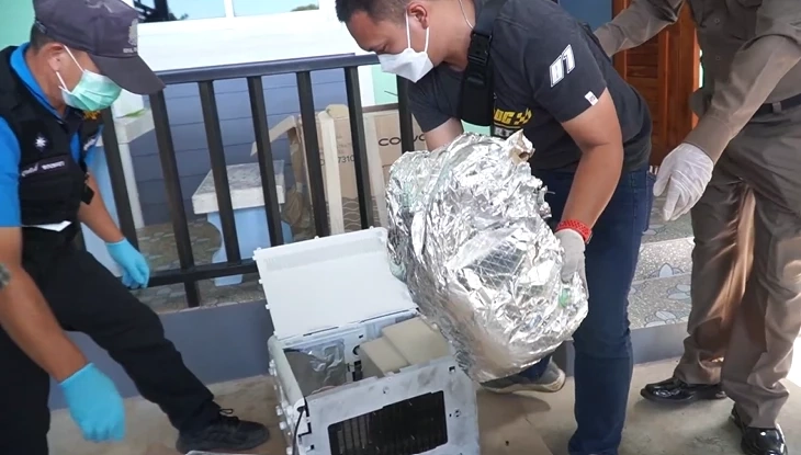 ตร.หนองคาย ยึดไอซ์ 8 กก. ซุกเครื่องกรองน้ำ - กระปุกครีมเตรียมส่งออกนอก