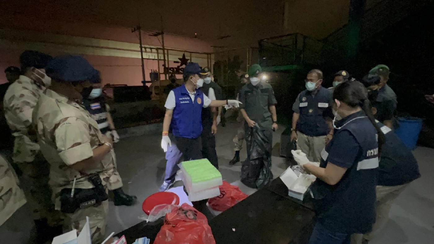 เจ้าหน้าที่ตรวจสอบพื้นที่