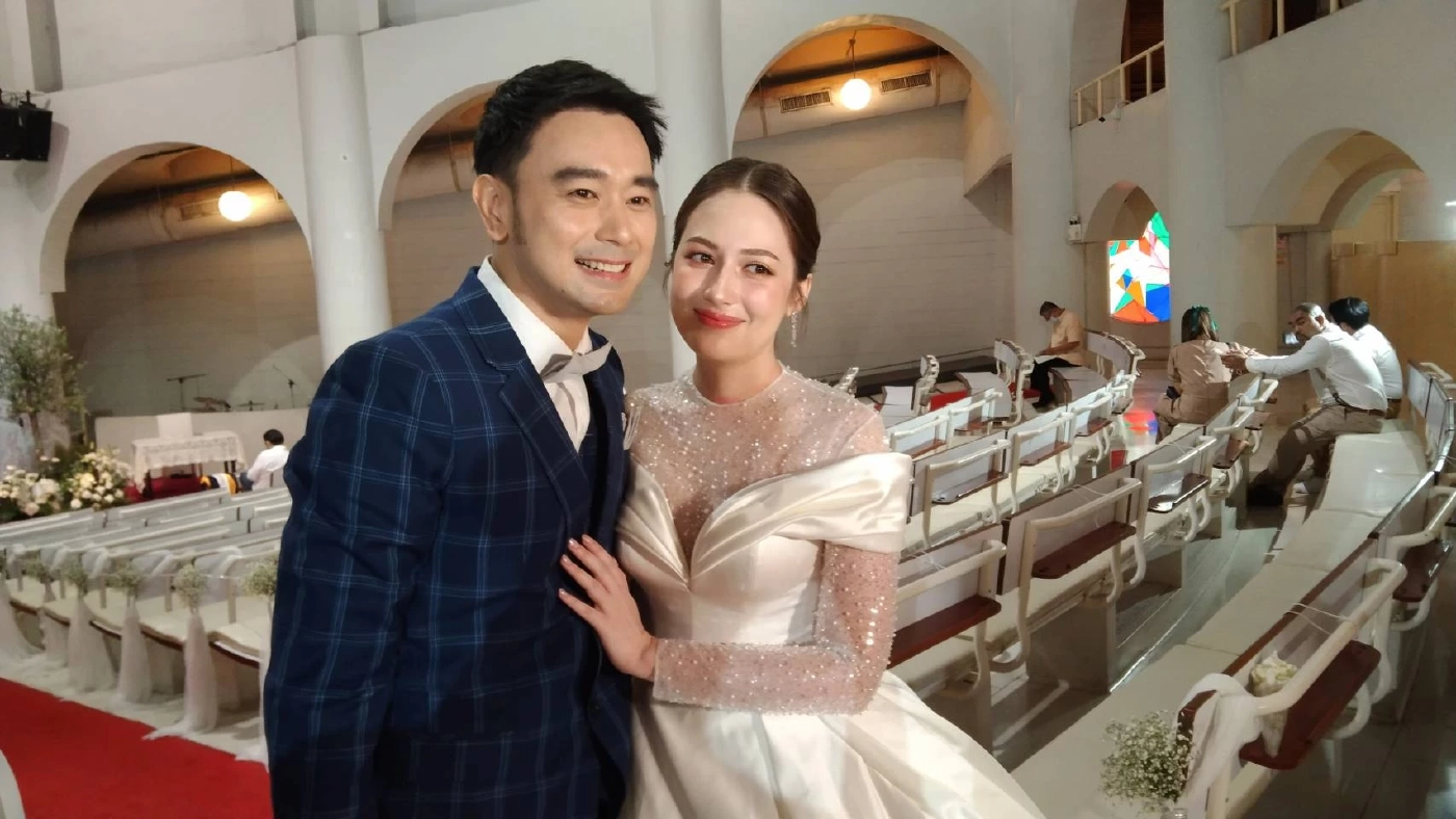 พิธีมงคลสมรสของ‘เต๊ะ ศตวรรษ’ และภรรยา‘แพรวไพลิน’ 