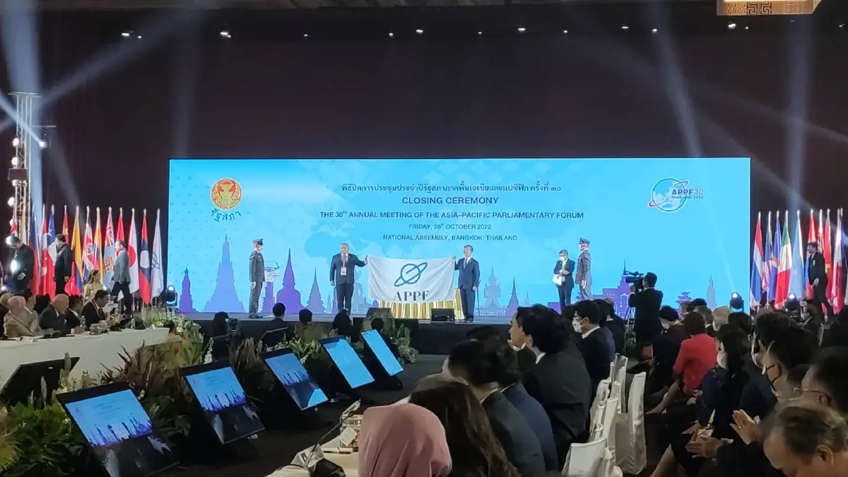 "ชวน" ปิดประชุม APPF ส่งไม้ต่อฟิลิปปินส์ โยนขับรัสเซียพ้นสมาชิกไว้วาระหน้า