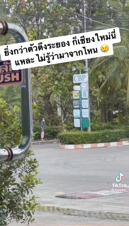 ป้ามหาภัย ระวห่างยืนรอขอตังค์คนผ่านไปมา