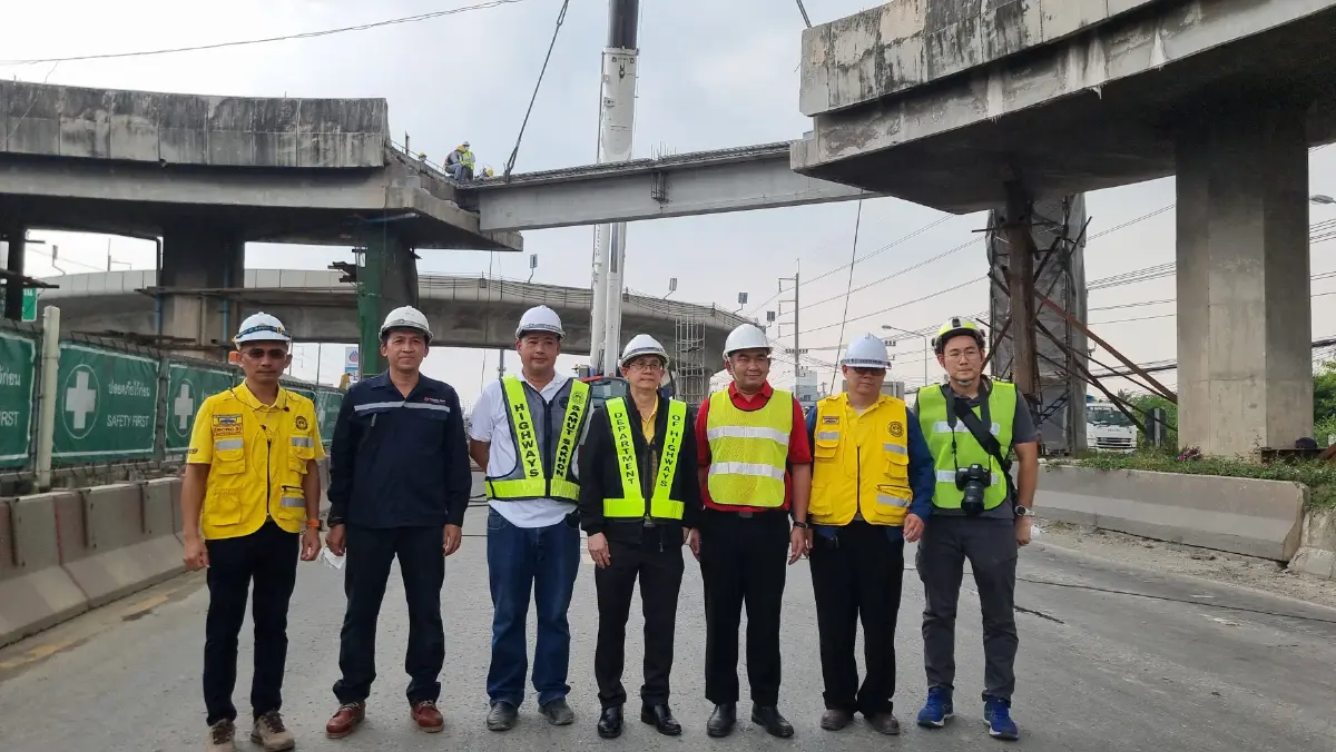 เร่งซ่อมสะพานกลับรถพระราม 2 ทางหลวงฯ เผย เตรียมเปิดใช้งานกลางเดือน พ.ย.