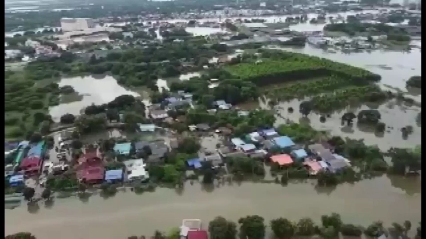 "เจ้าพระยา" ยังแรง! "อ่างทอง" โดนน้ำซัดบ้านพังทั้งแถบ เร่งขนของหนีจ้าละหวั่น