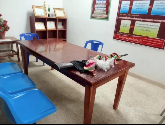 อาวุธปืนของกลางที่ใช้ก่อเหตุ