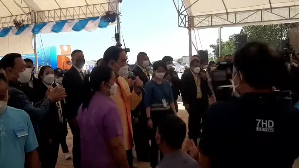 นายกรัฐมนตรี​ บินร่วมพิธีวางศิลาฤกษ์ "สะพานมิตรภาพไทย-ลาว" แห่งที่ 5 (คลิป)