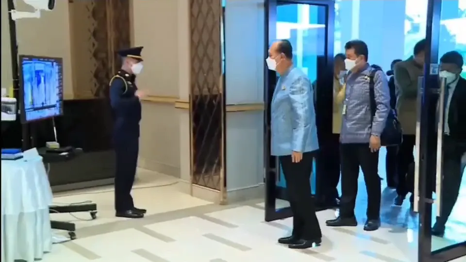 นายกรัฐมนตรี​ บินร่วมพิธีวางศิลาฤกษ์ "สะพานมิตรภาพไทย-ลาว" แห่งที่ 5 (คลิป)