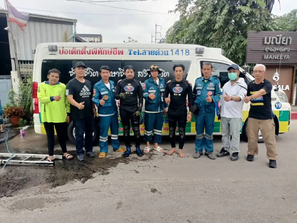 กู้ภัยงมคลอง 6 ชม. พบอาวุธหั่นศพสาวเซลล์
