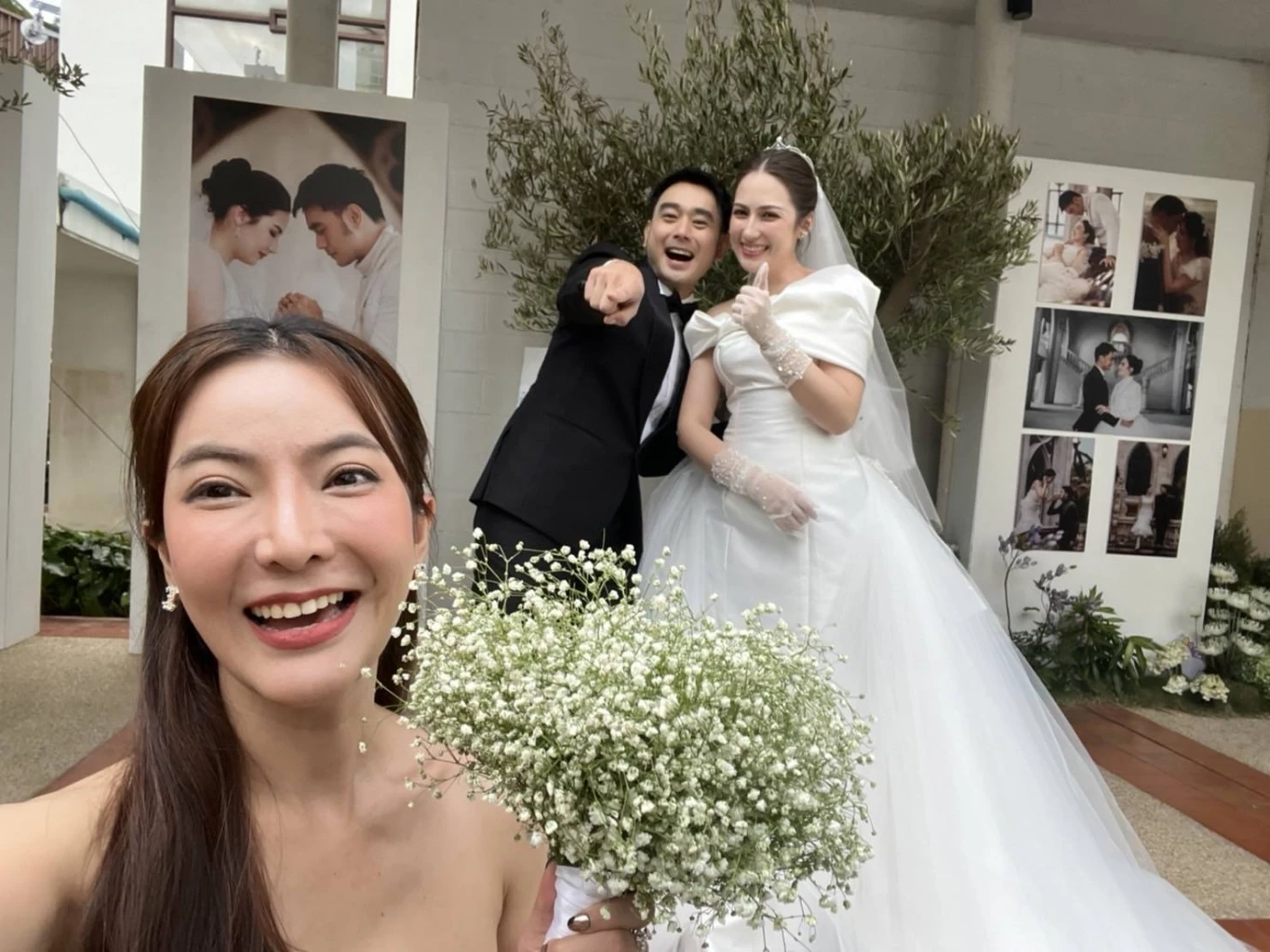 อาย วราไพรินทร์ คว้าช่อดอกไม้ได้ในงานแต่ง