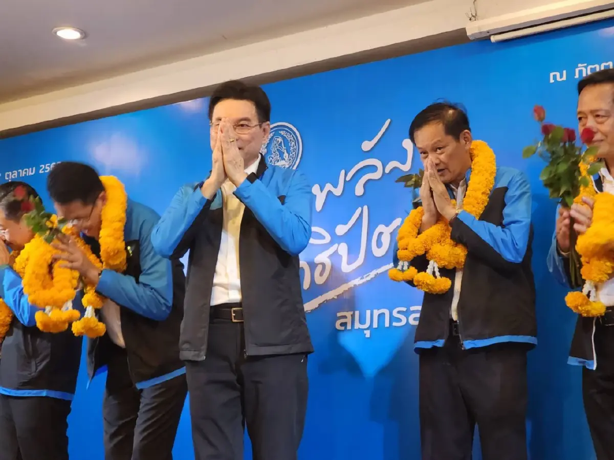 "จุรินทร์"เปิดตัว 4 ผู้สมัครส.ส.สมุทรสาครชาวบ้านเชียร์เป็นนายกฯแก้ประมง