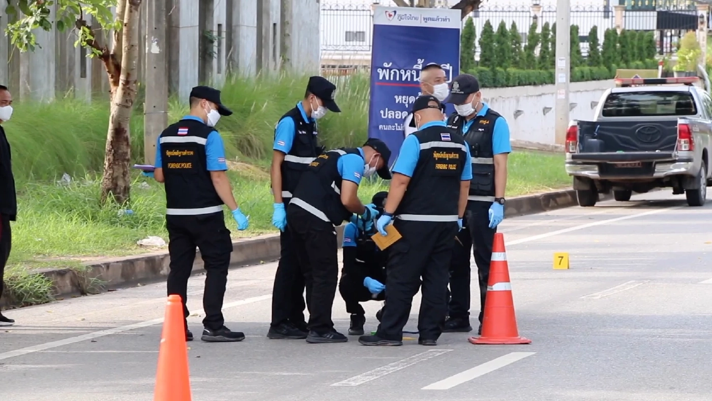 กระหน่ำยิงพ่อค้ามือถือตลาดต้นตาล ขอนแก่น