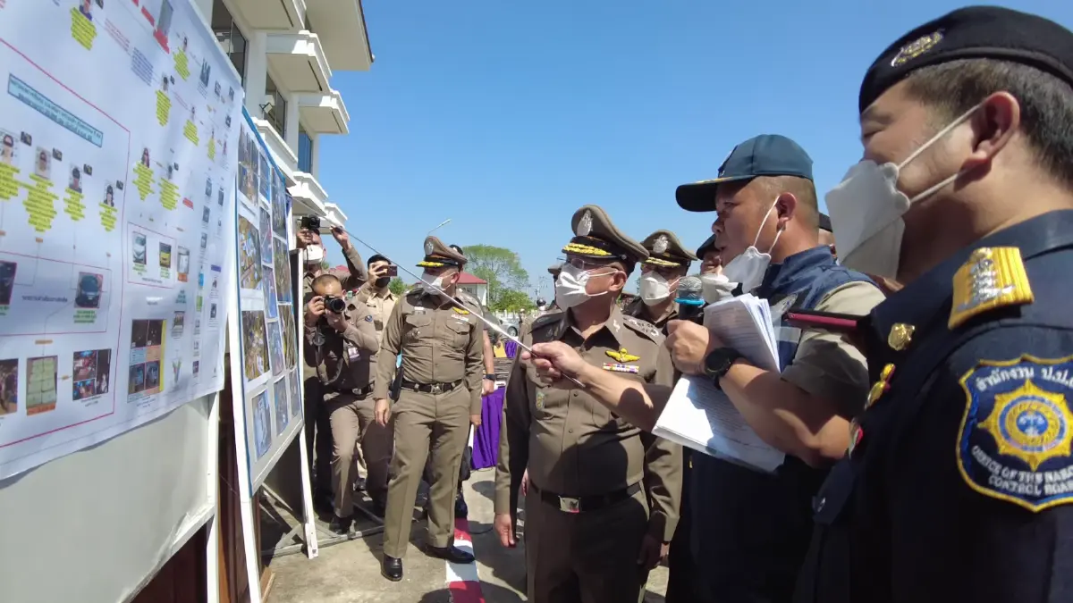 แถลงข่าวการปฏิบัติการกวาดล้างอาชญากรรมภาคเหนือ