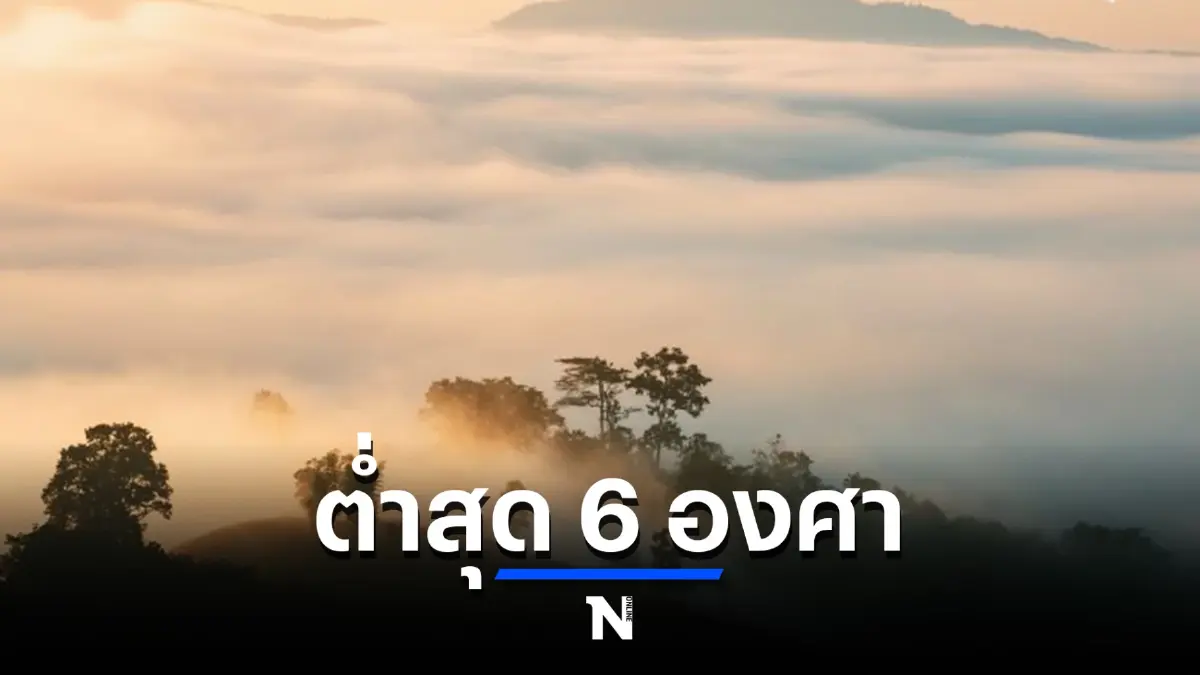 สภาพอากาศวันนี้ ภาคเหนืออากาศเย็นถึงหนาว มีหมอก อุณหภูมิต่ำสุด 6 องศา 
