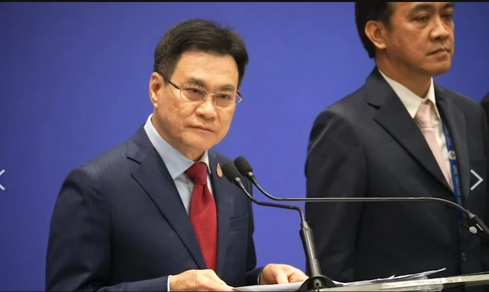 จุรินทร์  ลักษณะวิศิษฎ์  รองนายกฯและรมว.พาณิชย์  แถลงผลสำเร็จการประชุมรมต.เขตเศรษฐกิจเอเปค 2022 