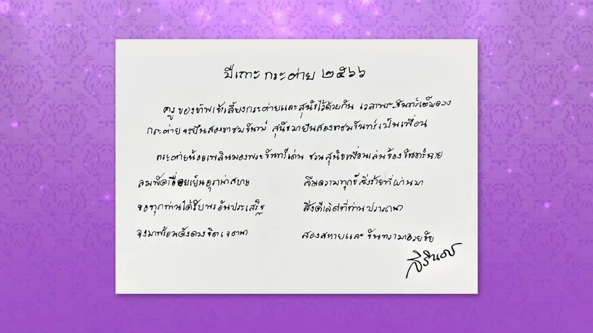 กรมสมเด็จพระเทพฯ พระราชทาน ส.ค.ส. ภาพฝีพระหัตถ์และพระราชทานพรปีใหม่ ๒๕๖๖