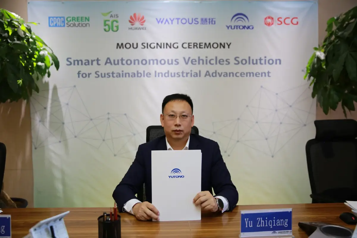 SCG-AIS 5G-Huawei develop autonomous vehicle systems powered by 5G Remote control for industrial zones sets new standard to level up BCG economy First ever full deployment in Thailand