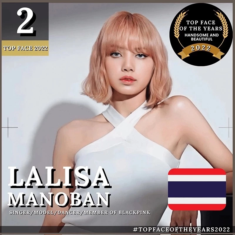 "ลิซ่า" คว้าอันดับ 2 สวย-หล่อสุดในโลก 2022 สองพระเอกไทยคว้าอันดับ 8 - 9