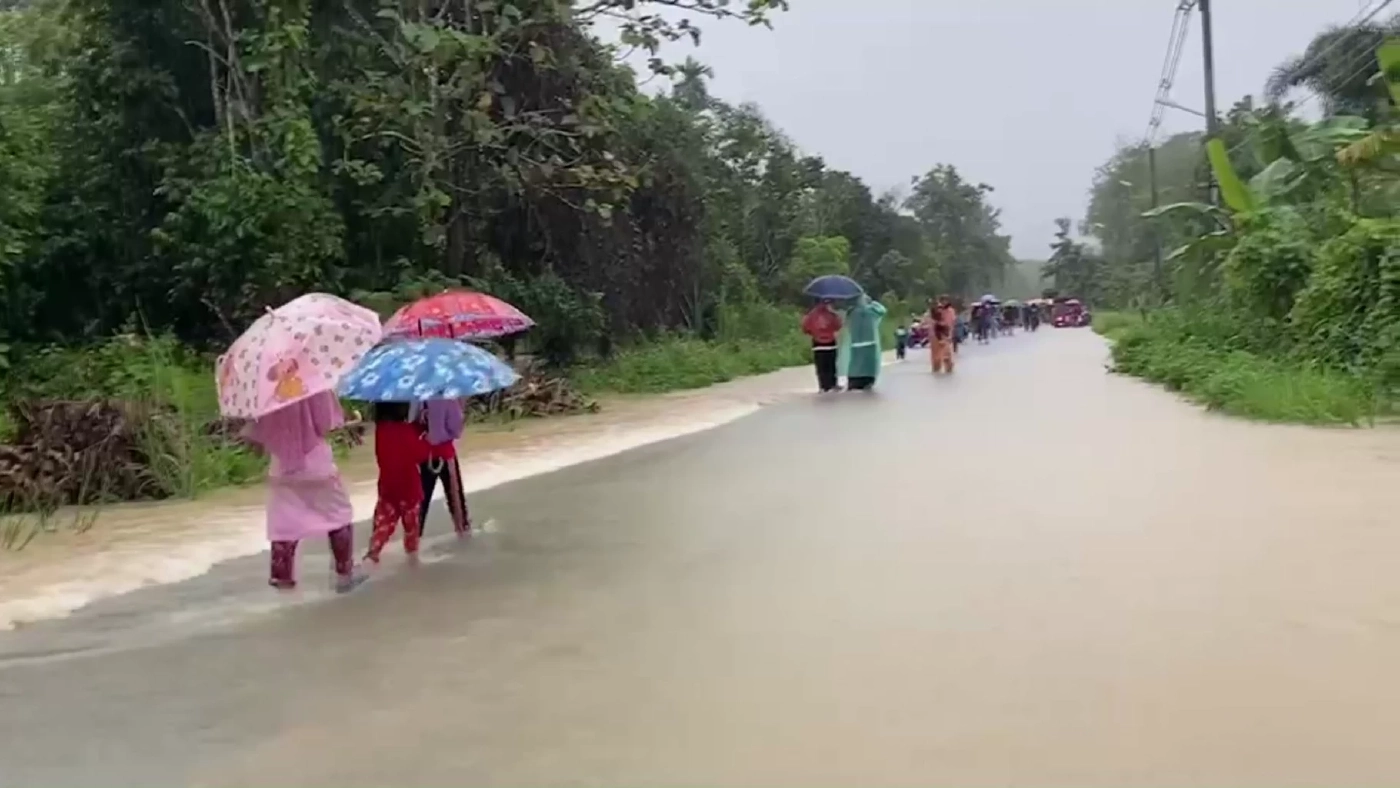 น้ำท่วมหลายพื้นยที่ในจ.ยะลา