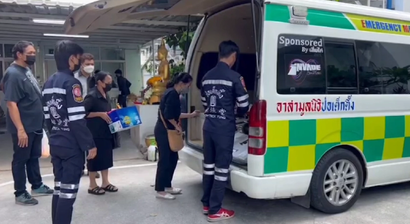 ภรรยา"ปิยะ ตระกูลราษฎร์"รับศพ เตรียมนำร่างตั้งสวดพระอภิธรรมศพ 3 คืน (มีคลิป) 