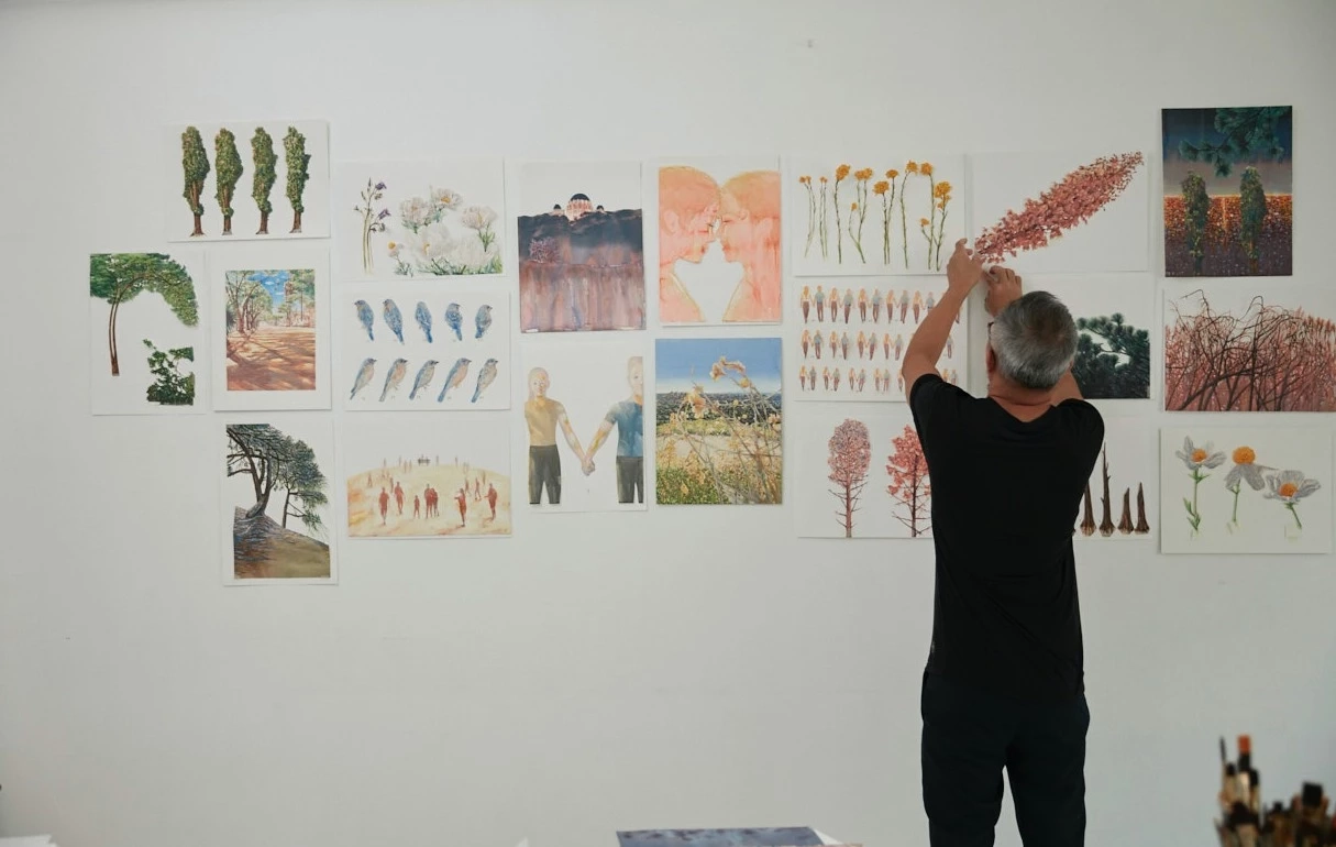 จากไฟที่ดับมอดสู่การถ่ายทอดสุนทรีย์แห่งสีสันและเส้นสาย