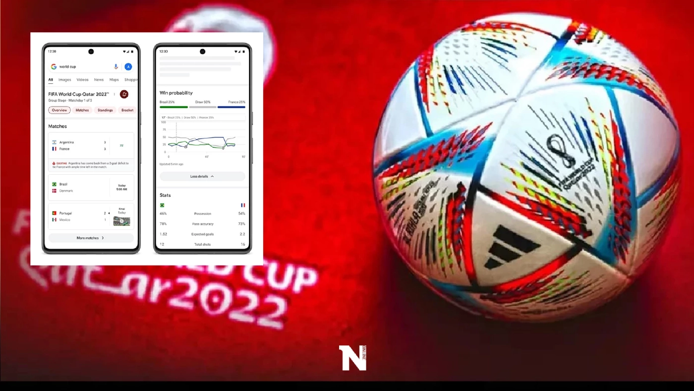 Google ปล่อยฟีเจอร์เกาะติดเคลื่อนไหวฟุตบอลโลก 2022