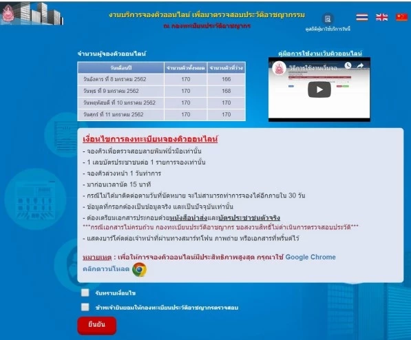 กองทะเบียนประวัติอาชญากร ขยายเวลาเปิด-ปิด เริ่ม 7 พ.ย.นี้