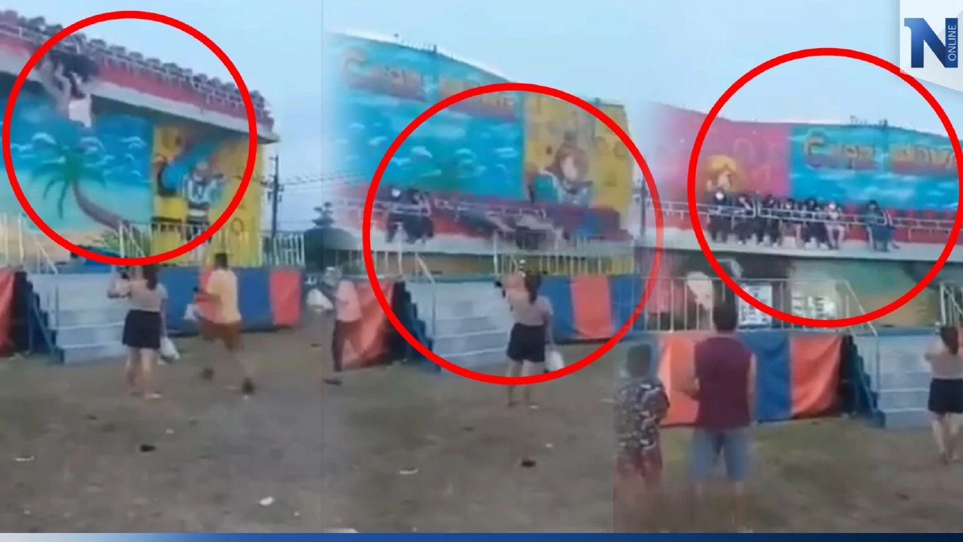 ด่วน! เครื่องเล่นสวนสนุกตัวล็อกหลุด เหวี่ยงเด็กลอยละลิ่ว เจ็บ 5 คน (มีคลิป)