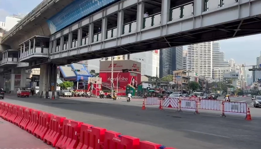 ปิดแล้ว! การจราจร แยกอโศก-แยกพระราม 4 คุมเข้มเอเปค