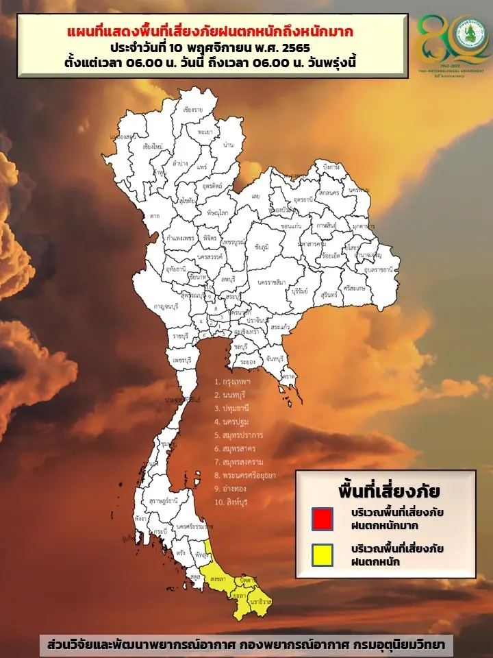 กรมอุตุฯ เตือนอากาศเปลี่ยนแปลง อากาศเย็นถึงหนาว ภาคใต้ฝนหนักบางพื้นที่
