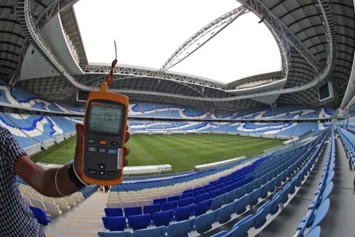 กาตาร์ โชว์ผลงานสนามบอลติดแอร์รับบอลโลก 2022